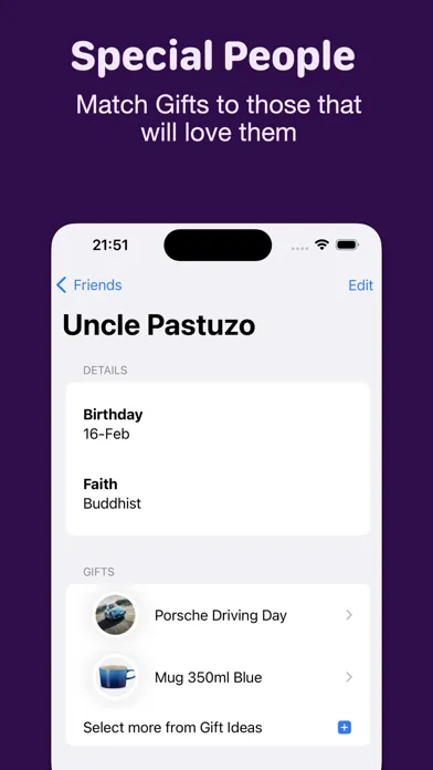 Скриншоты Gifting Planner