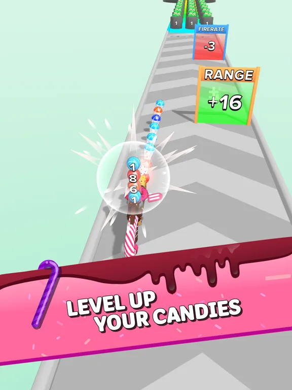 Zrzuty ekranu Candy Gun iPad 