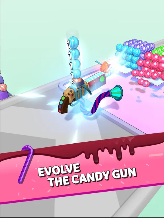 Zrzuty ekranu Candy Gun iPad 