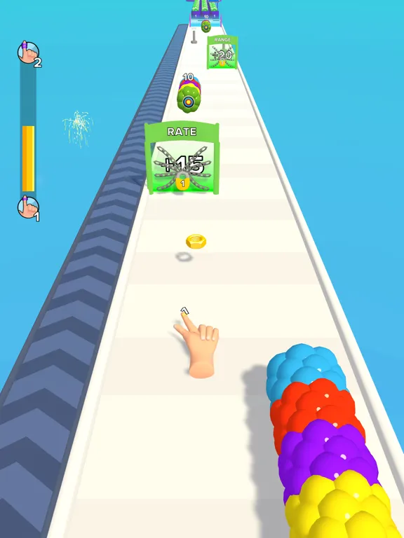 ภาพหน้าจอของ Finger Evolver iPad 