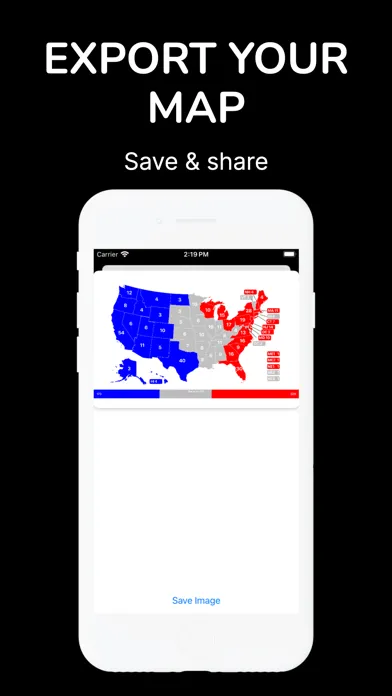Electoral college map USA 2024 سکرین شاٹس