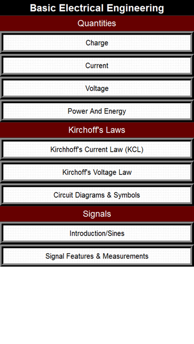 Electrical Engineering basics 스크린샷