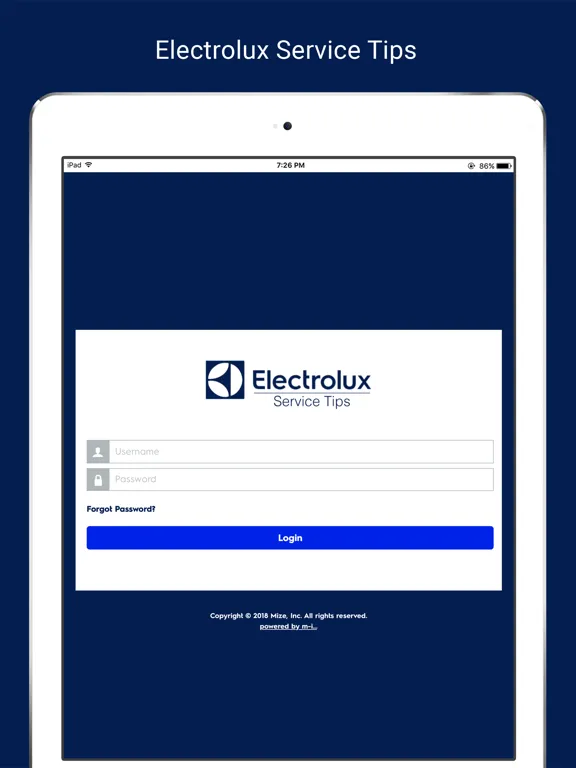Capturas de pantalla de Electrolux Service Tips iPad 