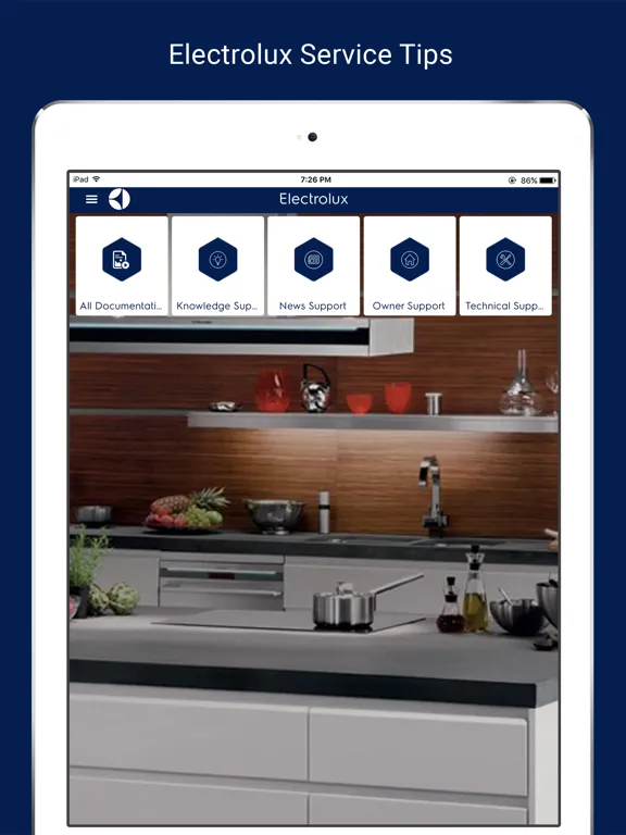 Capturas de pantalla de Electrolux Service Tips iPad 