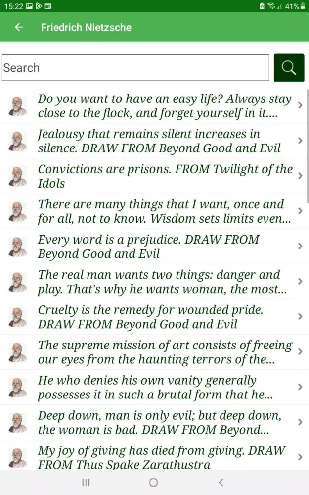 Capturas de pantalla de Philosophical Quote