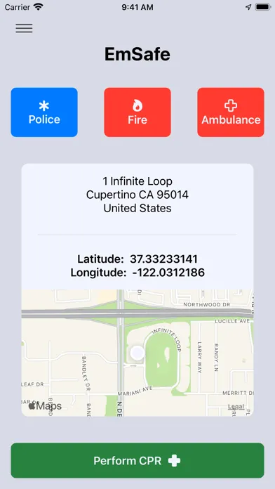 EmSafe - Emergency Travel App স্ক্রিনশট