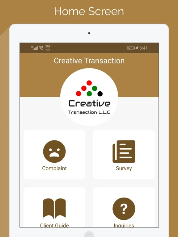 Capturas de pantalla de Creative Transaction iPad 