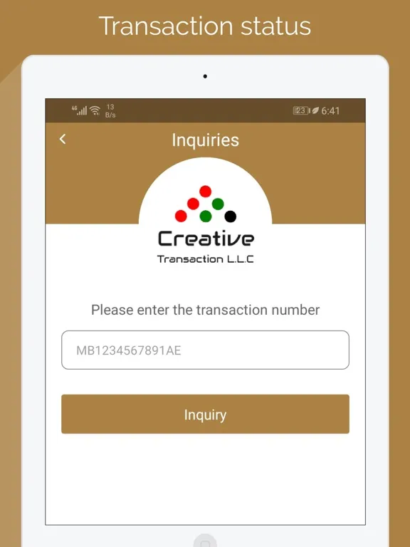 Capturas de pantalla de Creative Transaction iPad 