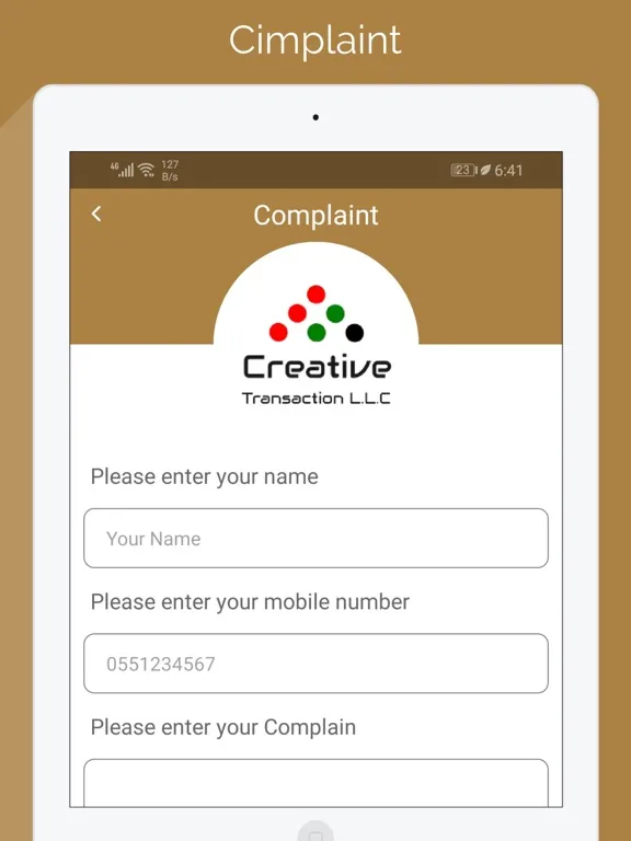 Capturas de pantalla de Creative Transaction iPad 