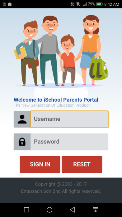 Скриншоты iSchool Parent Portal