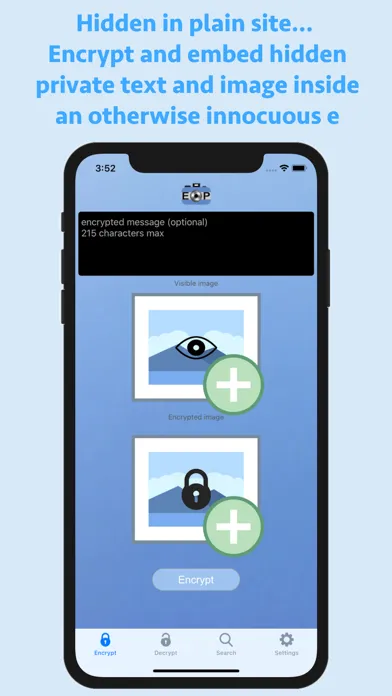 Captures d'écran de EncryptPic Secure Info & Pics