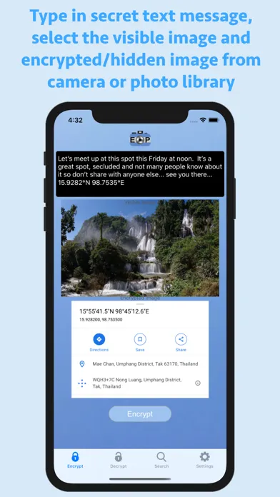 Captures d'écran de EncryptPic Secure Info & Pics