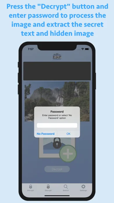 Captures d'écran de EncryptPic Secure Info & Pics