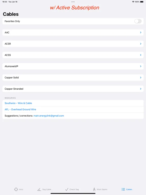 Catenary Cables iPad  Screenshots