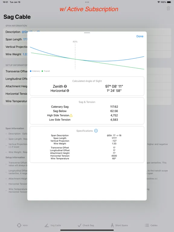 Catenary Cables iPad  Screenshots
