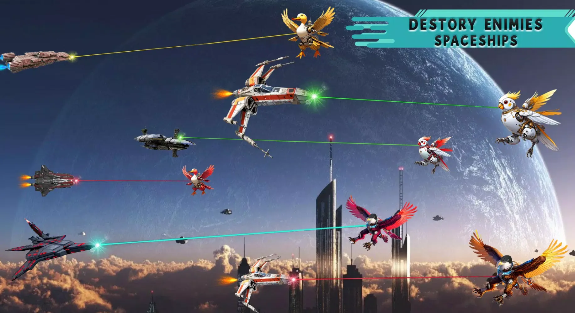 SpaceBirdz - Epic Space Battle Ekran Görüntüleri