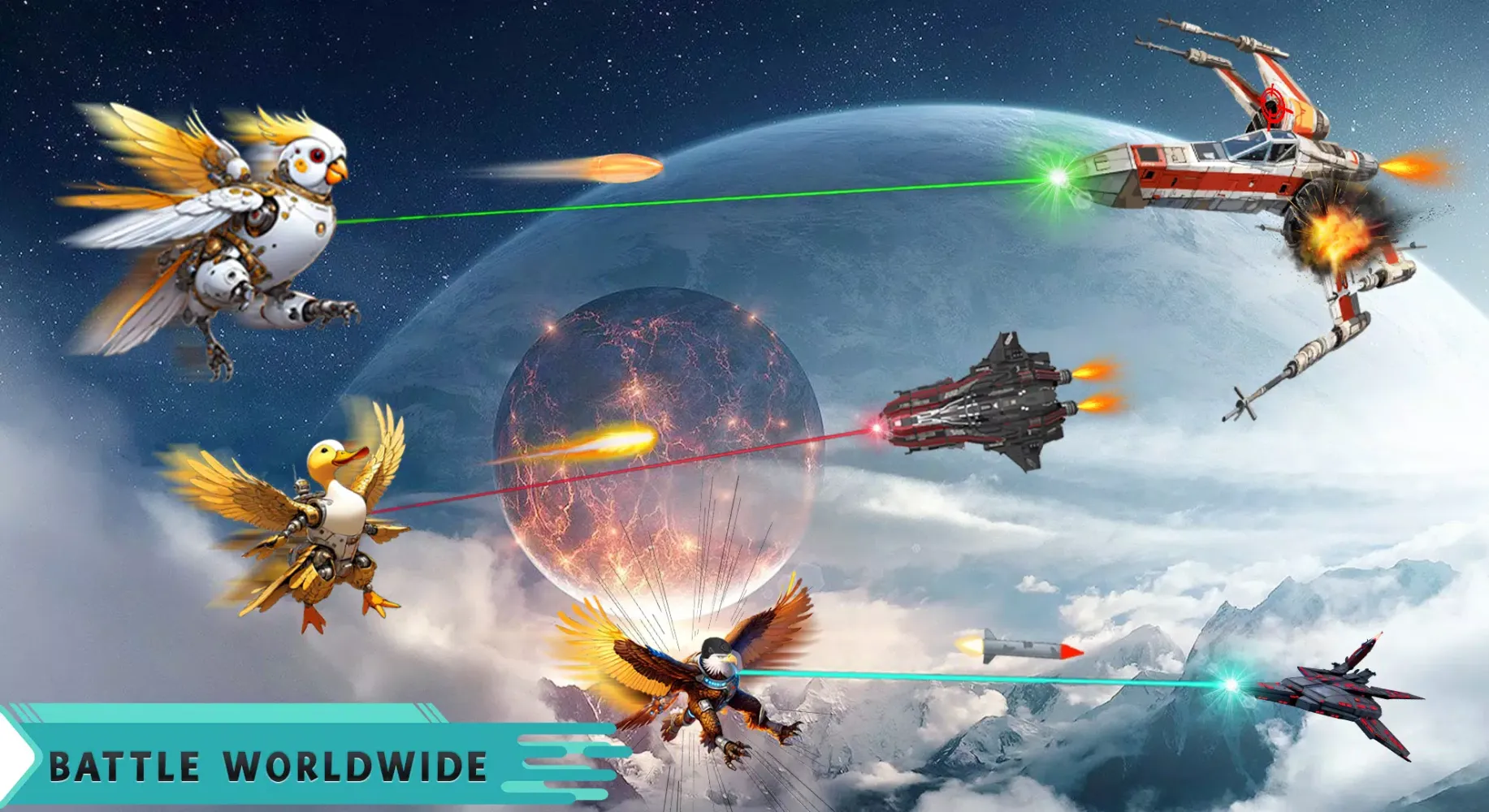 SpaceBirdz - Epic Space Battle Ekran Görüntüleri