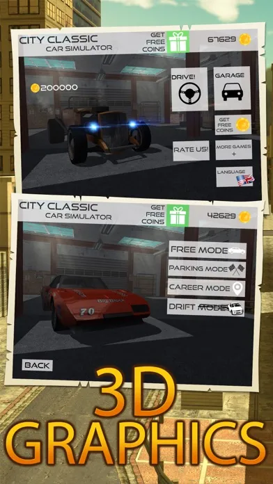 Classic Car Driving Drift Parking Career Simulator Screenshots