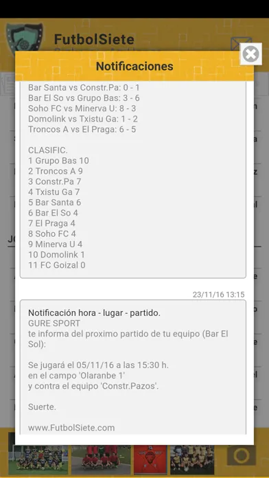 Capturas de pantalla de FutbolSiete