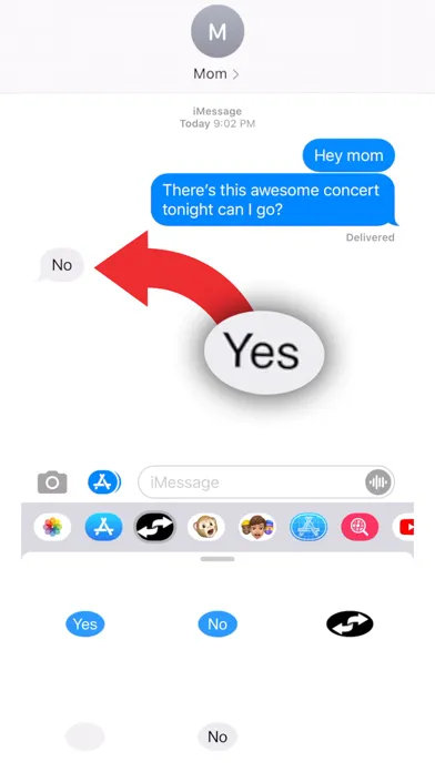 Capturas de pantalla de Yes No Reverse Stickers