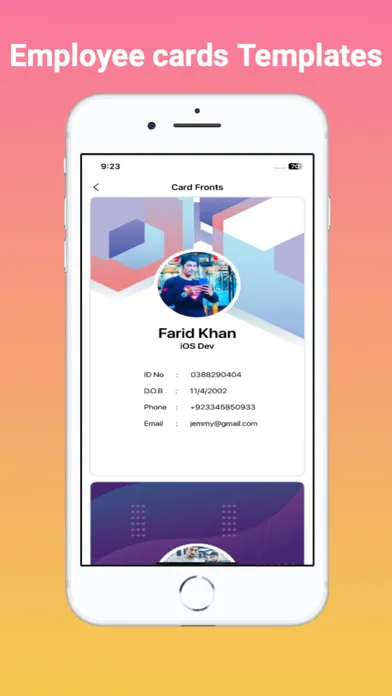 Employee ID Card Maker Screenshots