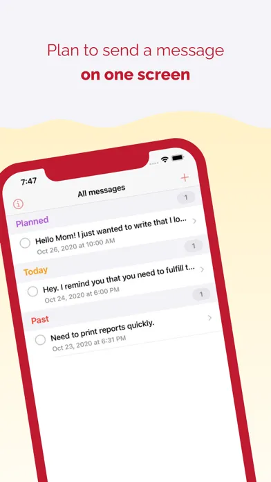 Send Later - messages planner Screenshots