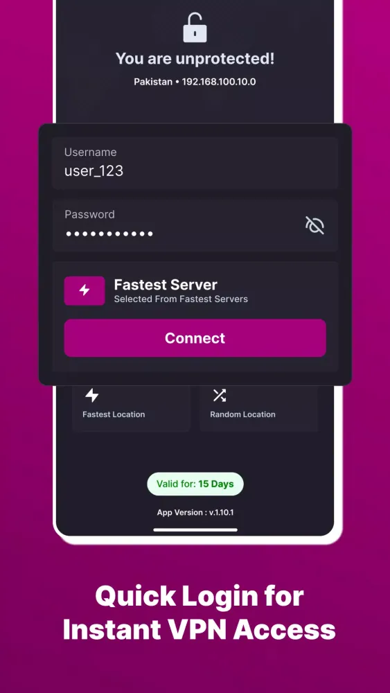 ภาพหน้าจอของ Etel Lite VPN