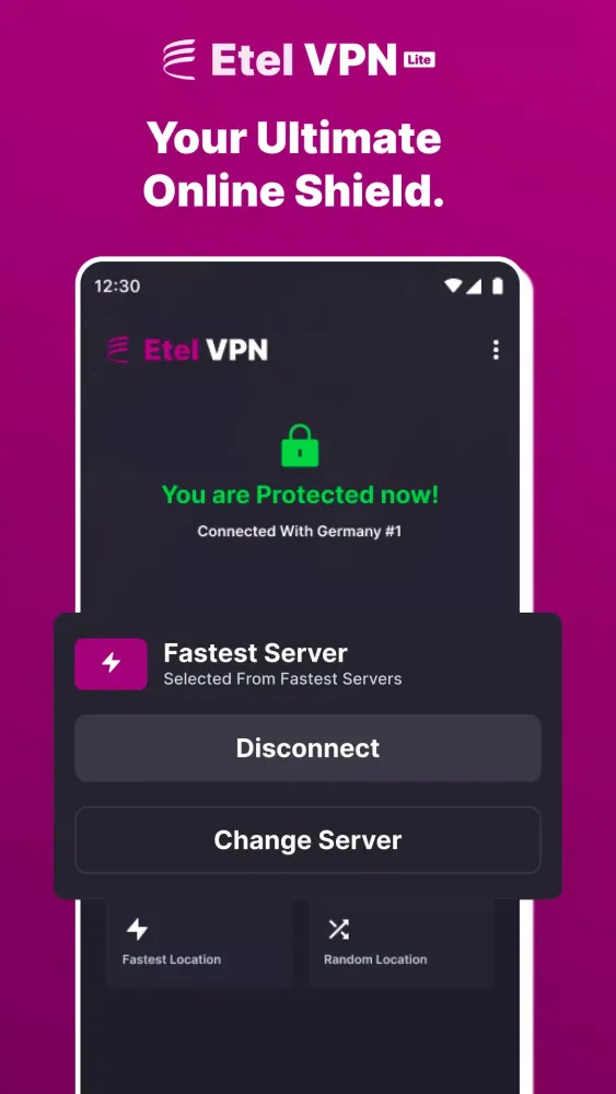 ภาพหน้าจอของ Etel Lite VPN