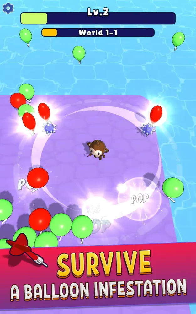 Ảnh chụp màn hình của Balloons Defense 3D