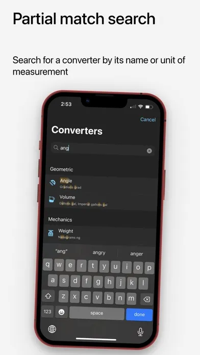 Screenshot di Units converter professional