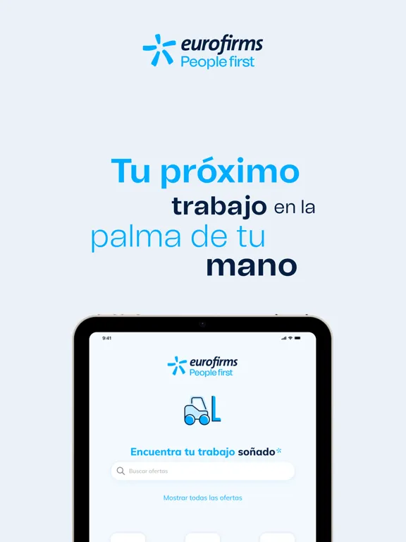 Ảnh chụp màn hình của Eurofirms - Ofertas de trabajo iPad 
