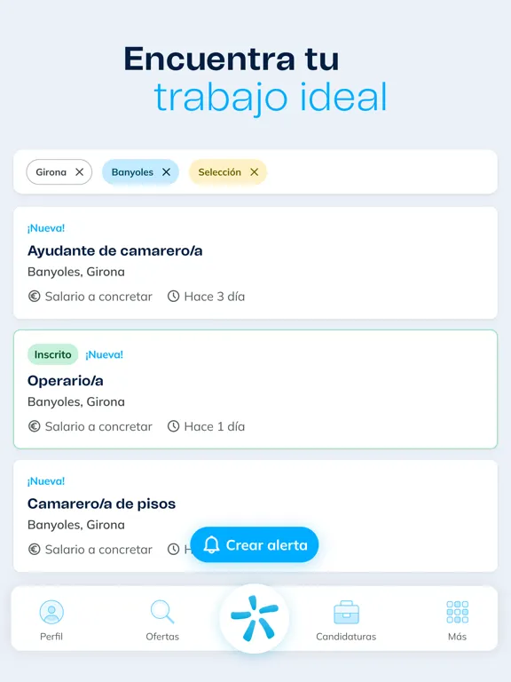 Ảnh chụp màn hình của Eurofirms - Ofertas de trabajo iPad 
