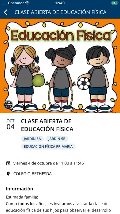 Tangkapan skrin Colegio y Liceo Bethesda