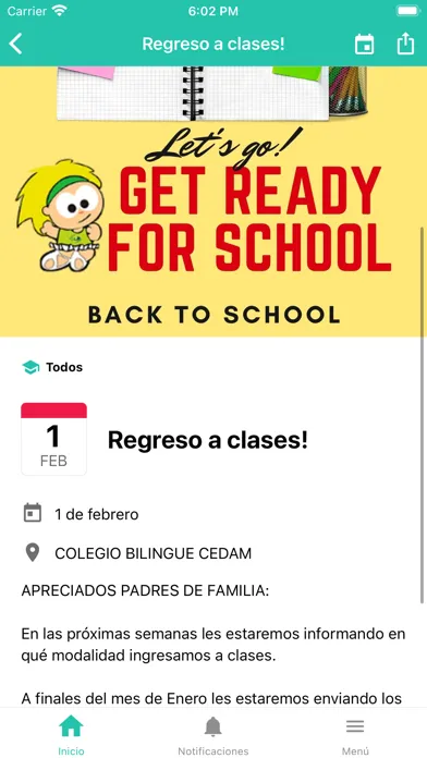 ภาพหน้าจอของ Colegio Bilingüe Cedam