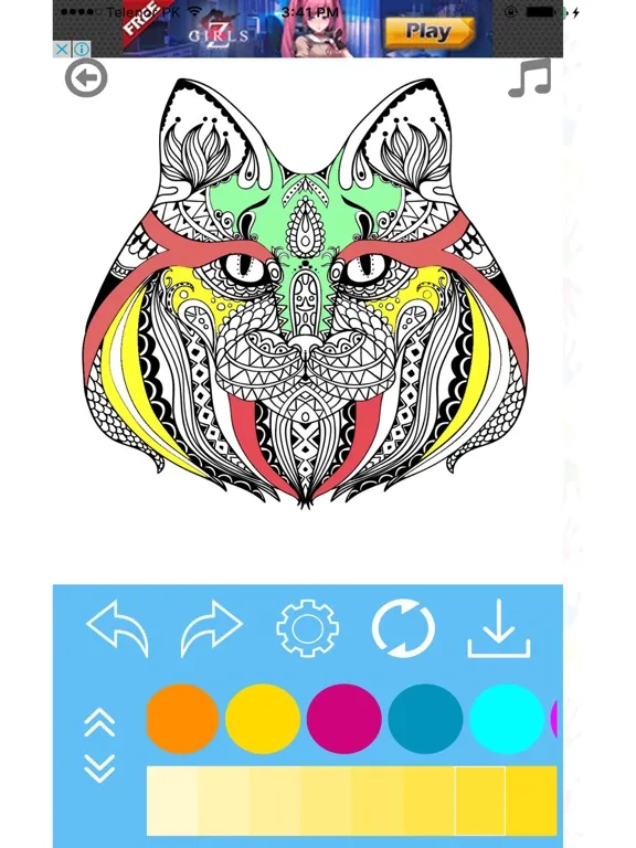 تصاویر Adult Coloring Book for Stress Releaved iPad 