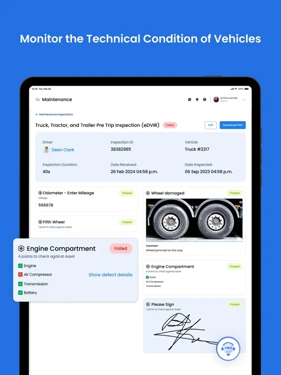 Ezlogz Admin Portal iPad  स्क्रीनशॉट