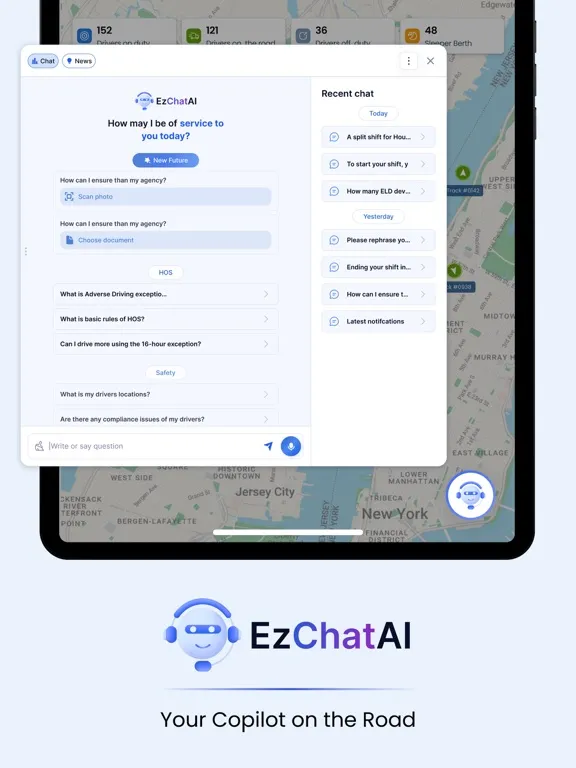 Ezlogz Admin Portal iPad  स्क्रीनशॉट