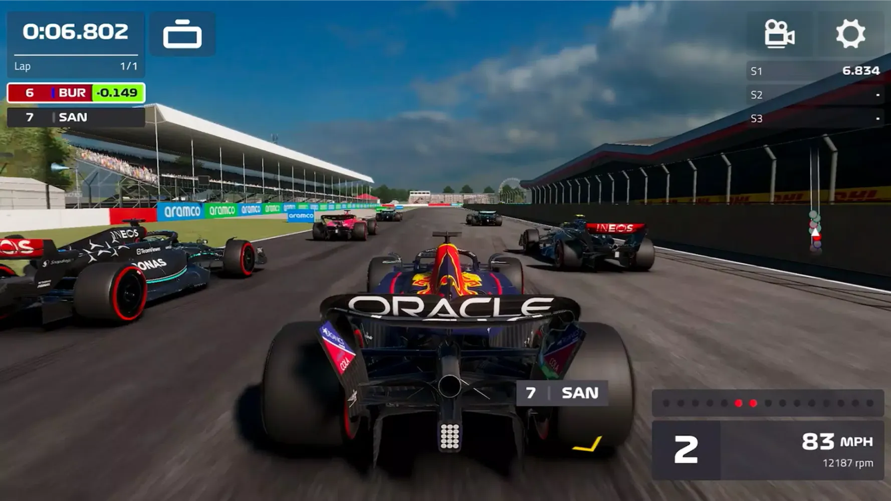Zrzuty ekranu F1 Mobile Racing