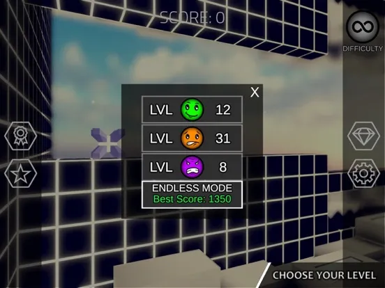 Capturas de tela do Geometry Jump 3D iPad 