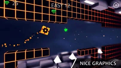 Capturas de tela do Geometry Jump 3D