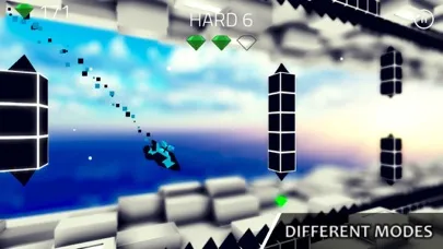 Capturas de tela do Geometry Jump 3D