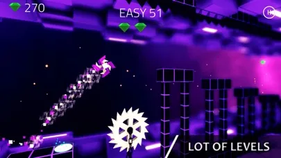 Capturas de tela do Geometry Jump 3D
