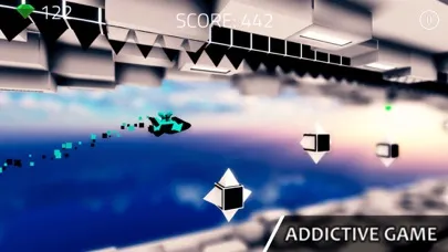 Capturas de tela do Geometry Jump 3D