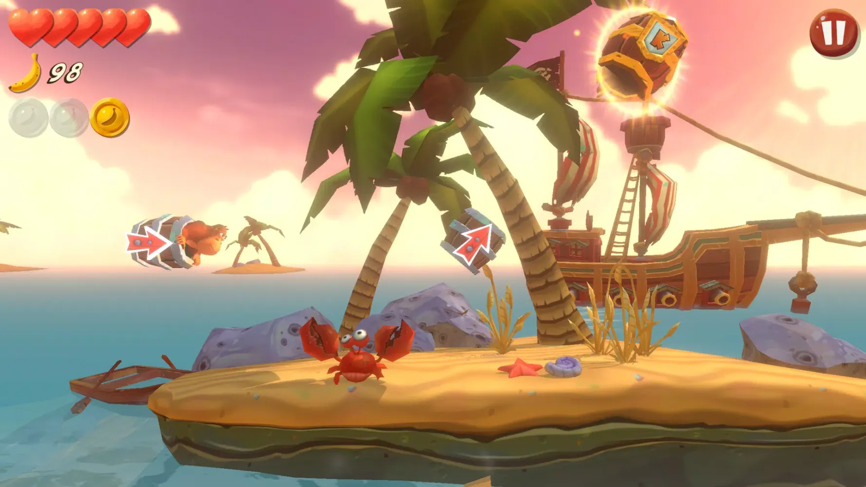 ภาพหน้าจอของ Banana Kong Blast