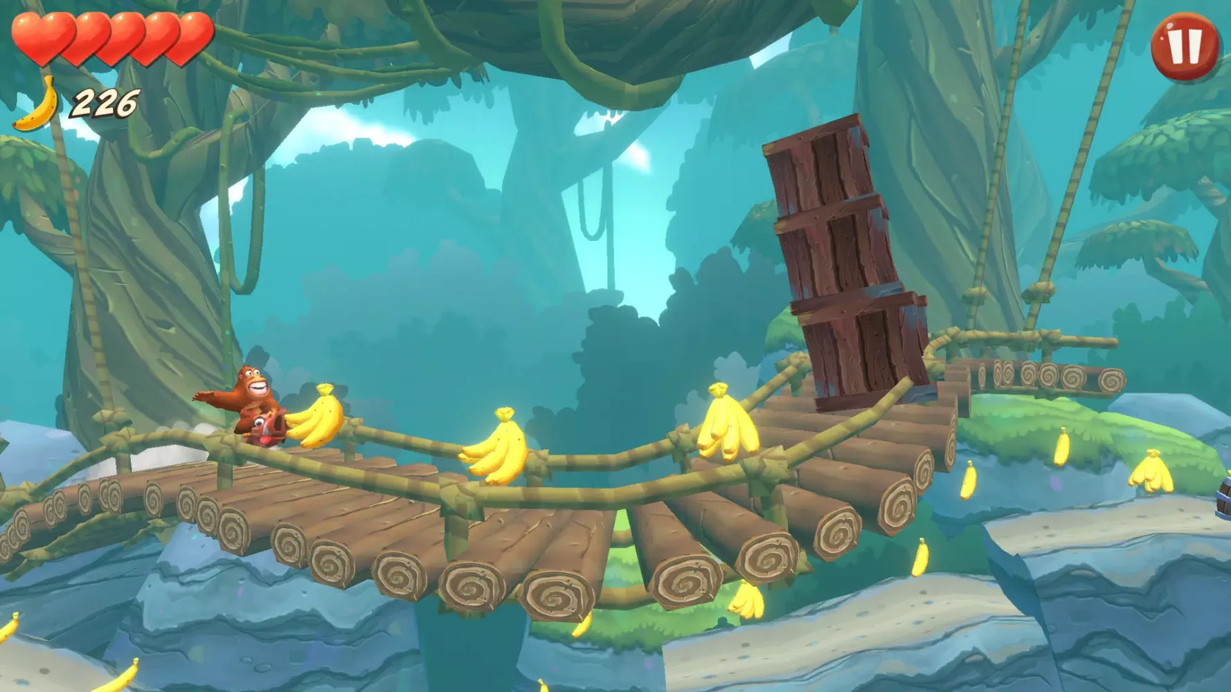 ภาพหน้าจอของ Banana Kong Blast