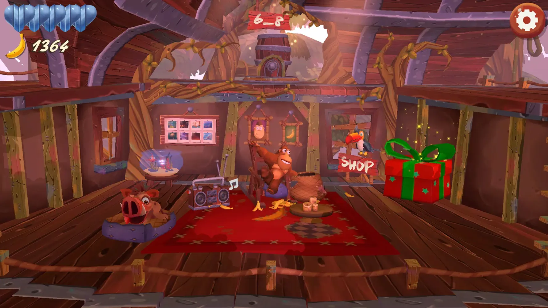 ภาพหน้าจอของ Banana Kong Blast