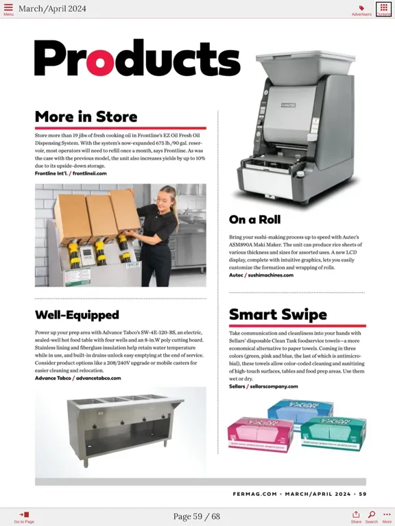 Скриншоты Foodservice Equipment Reports iPad 