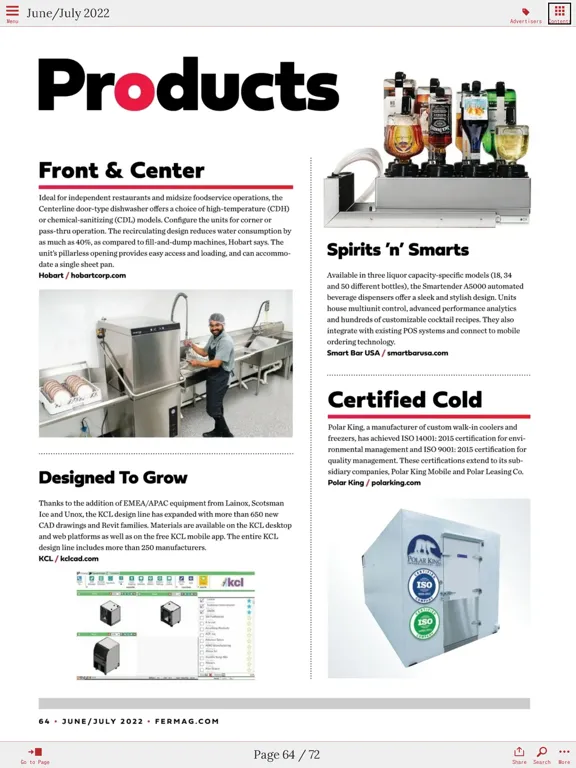 Скриншоты Foodservice Equipment Reports iPad 
