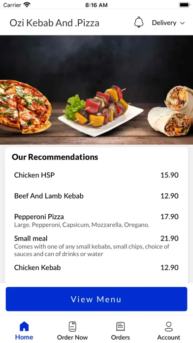 Capturas de tela do Ozi Kebab And Pizza