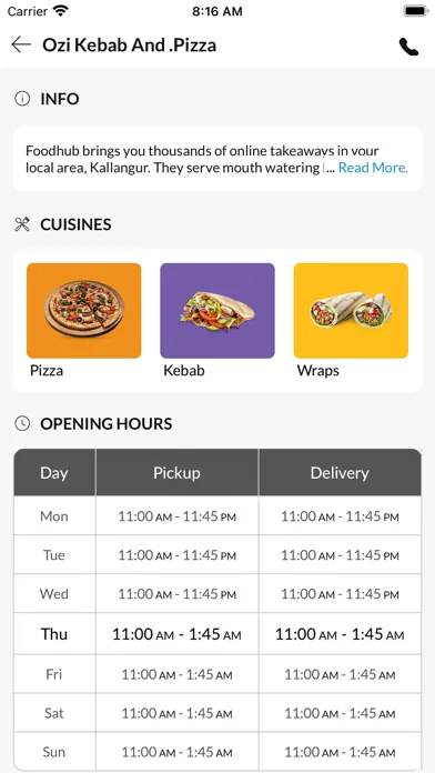 Capturas de tela do Ozi Kebab And Pizza